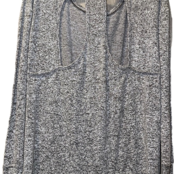 Athleta | Women's Gray Luxe Cutout Pose Long Sleeve Top | Size S - Picture 7 of 11